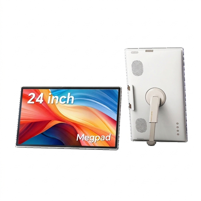 24 Inch MegPad Portable TV Touchscreen Monitor 1080p 16:9 Android 14 Google EDLA Certification with Camera