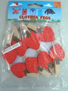 50 pinces à linge en bois <span class=keywords><strong>color</strong></span>ées avec pinces décoratives en acier inoxydable pour le séchage des vêtements, la cuisine, la garde-robe et les sacs - Product Image 6