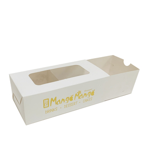 Caja para Llevar Postres de Rollo <span class=keywords><strong>Suizo</strong></span> con Estampado Personalizado, Laminación Mate y Relieve, Empaque de Cartón para Pastel Enrollado - Product Image 1