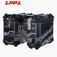 Vente en gros de coffres arrière de moto de haute qualité, antichoc, en alliage d'aluminium, 3 pièces, 45L, service OEM