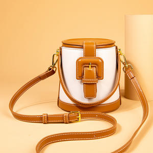 Último diseño, color a juego, cubo de agua, cierre de moda, bolso de mujer, fabricante, bolso de hombro personalizado, bolso cruzado diagonal - Product Image 2