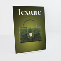 Panneau graphique métallique lenticulaire texturé 3D UV personnalisé pour vitrine de boutique et affichage commercial