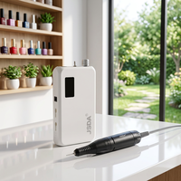 JD202H - Équipement de manucure professionnel populaire, portable, haute performance, en plastique, rechargeable, 35W, puissance élevée, perceuse à ongles
