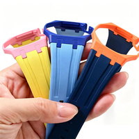 Bracelet AP pour montre Royal Pop, bracelet de remplacement en silicone, étanche, pour hommes et femmes, avec coque de protection