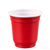 Verres à shot jetables rouges en PP de 2 oz - Écologiques et sans BPA pour mariages, fêtes, dégustations, collations, gelées et échantillons
