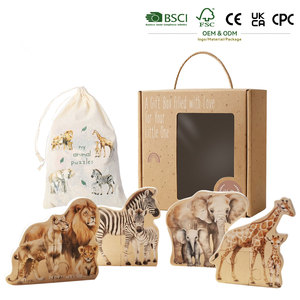 Rompecabezas <span class=keywords><strong>de</strong></span> <span class=keywords><strong>Animales</strong></span> <span class=keywords><strong>de</strong></span> Madera Montessori para Niños Pequeños <span class=keywords><strong>de</strong></span> 1 a 3 Años, Piezas Grandes Fáciles <span class=keywords><strong>de</strong></span> Agarrar, Pintura a Base <span class=keywords><strong>de</strong></span> Agua - Product Image 1