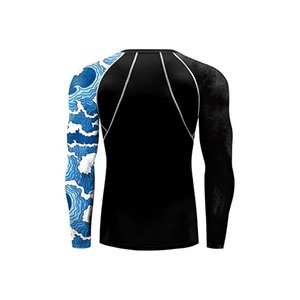 เสื้อคอมเพรสชั่นแขนยาวสำหรับผู้ชาย แรชการ์ด สำหรับบีเจเจ เอ็มเอ็มเอ ออกกำลังกาย ฟิตเนส - Product Image 5