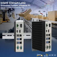 Industrie Mini Pc Din Rail Monté 3 Canaux COM Iports Étanche Industrie Mini Ordinateur DIN-rail Box-PC Box PC