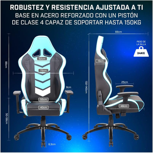 Silla de Oficina para Juegos, con Reposabrazos 3D y Respaldo Reclinable, para Sesiones Diarias - Product Image 2