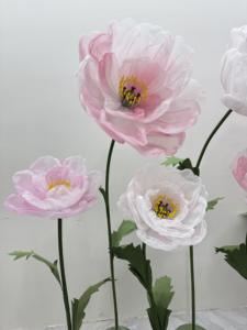 Nouveau design toile de fond de mariage <span class=keywords><strong>tenture</strong></span> murale plafond fleur géante papier soie <span class=keywords><strong>Organza</strong></span> Art Installation décor scène toile de fond - Product Image 2