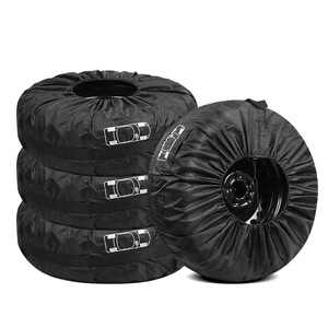 <span class=keywords><strong>Housse</strong></span> de protection tout compris pour <span class=keywords><strong>pneu</strong></span> de secours en tissu 190T, anti-poussière et imperméable, pour stockage et protection de voiture - Product Image 1
