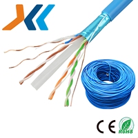 Câble LAN Cat6 UTP FTP SFTP 4 paires, 305 m en rouleau, gaine PVC certifiée ROHS.CE.FC, haute qualité OEM pour Internet