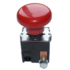Interruptor de Botón Pulsador/Interruptor de Parada de Emergencia ED125 de Alta Calidad Hecho en China con Cabeza de Hongo Roja ZJK-125/ED125B-1 - Product Image 1