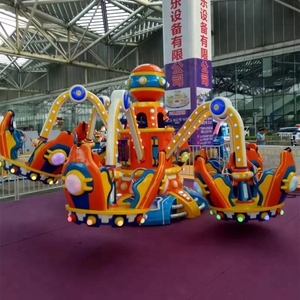 Manège spatial familial d'intérieur, attractions poulpe pour enfants, fabriqué en fibre de verre et acier durable pour les parcs d'attractions - Product Image 4