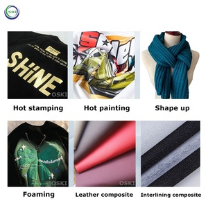 Vải liên kết máy Vải da chất liệu EVA PVC PU phim máy dập nóng - Product Image 5