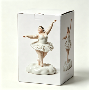 Design Gratuito, Campione Rapido, Materiale per Artigianato in Resina, LOGO e Confezione Personalizzabili, Statuetta Girevole di Ballerina Carina - Product Image 3