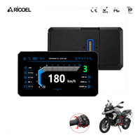 Nouveau écran portable 6 pouces 1000 Nits antivol étanche IP68 sans fil Android Auto TPMS CarPlay avec molette de défilement pour BMW R1200GS R1250GS