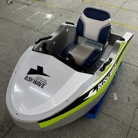 Bateau électrique de type kart pour deux personnes, avec vue sur les drones, jet ski, bateau rapide de surf, en matériau EPP, fabriqué en Chine