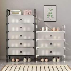 Asılı depolama ayakkabı organizatörü 6 katmanlı kumaş asılı ayakkabı konteyner raf kapı üzerinde asılı ayakkabı depolama - Product Image 4