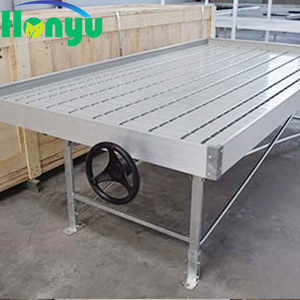 Hydroponic Cheap Hydroponic Grow Tray System Ebb And Flow Flood Tray Rolling Bench/Table