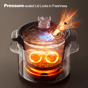 Nồi nấu chậm điện đa năng 4/5 lít, tự động nấu cháo, đất sét, lập trình được, chức năng Sous Vide, nấu chậm điện - Product Image 3