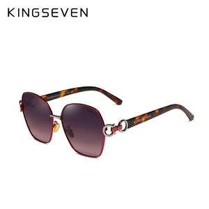 KINGSEVEN <span class=keywords><strong>2022</strong></span> Lunettes de soleil carrées vintage papillon pour femmes, design rétro à double anneau, protection UV400, verres dégradés, nouvelle marque, modèle 7898 - Product Image 2
