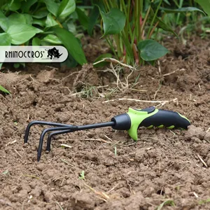 China Fabrikant Ergo Tpr Zachte Handgreep Kleine Tuinieren Verwisselbare Handgereedschap Set Tuin Wieder Cultivator