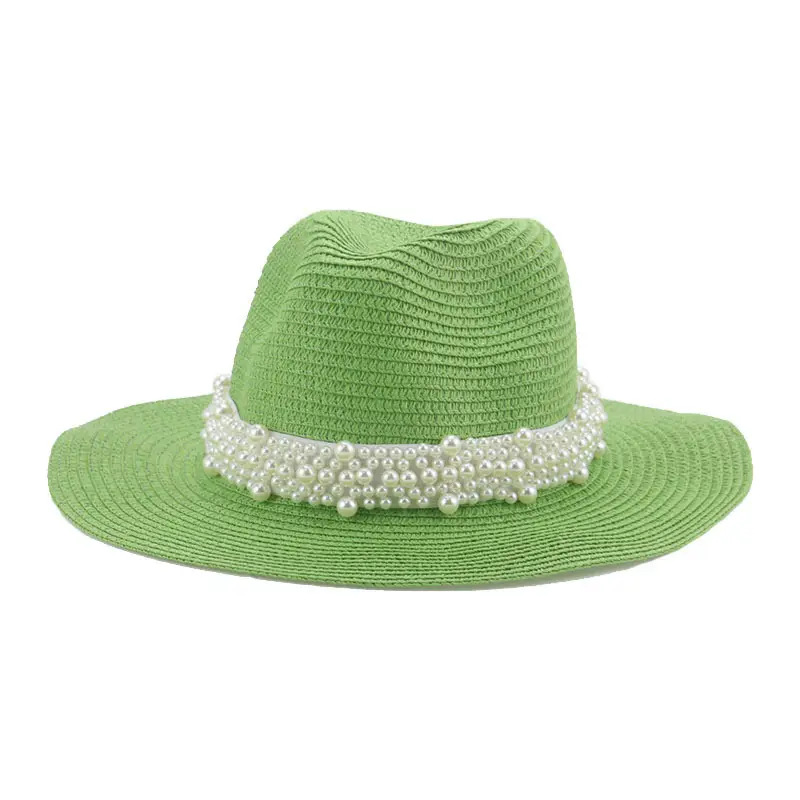 Новый стиль, женская летняя шляпа скиммера, шляпа для канотера, оптовая продажа, соломенные шляпы с грушами