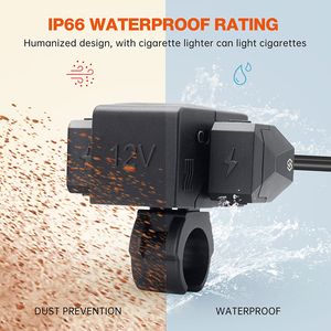 Xe Máy Xe Đạp Điện Thoại Nhanh Chóng Sạc Phổ Xử Lý Thanh Cổng USB Và C Loại Kép USB Sạc Ổ Cắm - Product Image 4