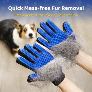 Gant de toilettage pour animaux Petdom – Offre Spéciale – 259 picots – Nettoyage doux – Brosse de bain pour chien – Gant efficace pour enlever les poils - Product Image 3