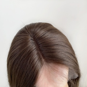 Peluca Kosher Brasileña con Frente de Encaje Transparente para Mujer, Peluca Judía de Longitud Media - Product Image 4