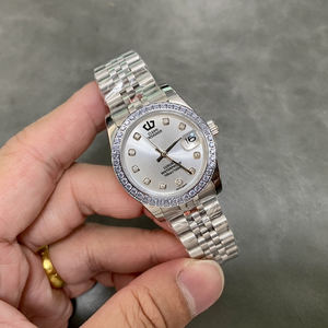 Montres mécaniques automatiques de luxe en moissanite pour femmes, <span class=keywords><strong>lunette</strong></span> sertie de diamants, boîtier en saphir, cadran de 31 mm, boîtes cadeaux, design étanche - Product Image 6