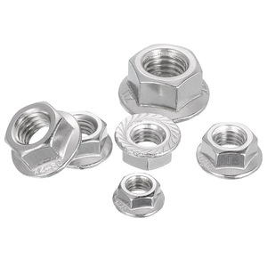 Écrou hexagonal à bride Jin Hongying M3 M5 M6 M8 en acier au carbone zingué, grade B, niveau 4.8, pour la construction - Product Image 2