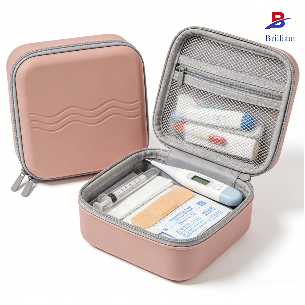 Custom EVA Medical Supplies First Aid Storage Case Portable Shockproof Waterproof Travel, Car, Home Medicine EVA Carry Case