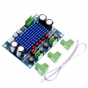 XH-M572 TPA3116D2 2*120W บอร์ดแอมพลิฟายเออร์ดิจิตอล HIFI กำลังสูง พร้อมช่องเสียบปลั๊กอินเฉพาะ 5V 24V 28V รองรับการเชื่อมต่อเสียงมัลติมีเดีย - Product Image 1
