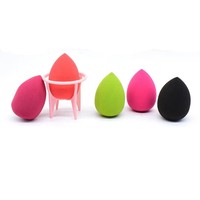 Éponge de maquillage réutilisable sans latex, douce, en forme de goutte, 100 % naturelle, respectueuse de la peau, pour poudre libre et fond de teint liquide