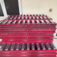 Nouveaux rouleaux de guidage en acier inoxydable galvanisé avec roues dentées en caoutchouc/acier pour lignes de production, personnalisables