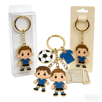 Porte-clés personnalisés avec logo, souvenirs gaufrés, porte-clés de sport en forme de coupe de football, porte-clés en métal émaillé souple