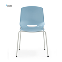 Nouveau design de chaises de bureau modernes, confortables et rembourrées, sans accoudoirs, pour la formation des visiteurs