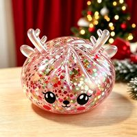 Nouveau jouet anti-stress en caoutchouc en forme de sapin de Noël, en boîte, à presser doucement, style caramel, à rebond lent, pour le bureau, pour tous les âges