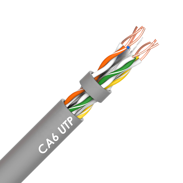Bulk Network Cable 4P*0.57mm 1000ft 305m BC CCA Cat5/Cat5E/Cat6/Cat6A Unshiled UTP Lan Cable 100MHz Outdoor Customized Length