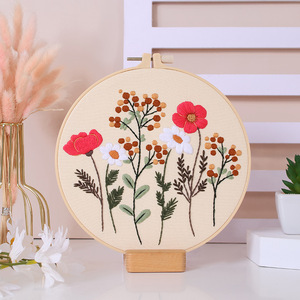 <span class=keywords><strong>Kit</strong></span> de <span class=keywords><strong>Bordado</strong></span> Hecho a Mano en Oferta, <span class=keywords><strong>Kit</strong></span> de <span class=keywords><strong>Bordado</strong></span> Creativo con Diseño de <span class=keywords><strong>Flores</strong></span> para Principiantes - Product Image 1