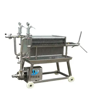 Stainless steel fine filtration plate and frame filter press for chemical industry