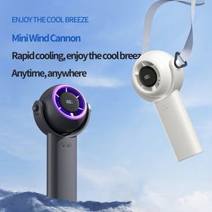 Ventilateur sans pales portable électrique intelligent rechargeable en plastique avec batterie, mini USB pour usage extérieur et domestique - Product Image 1