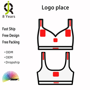 Reggiseno sportivo transfrontaliero senza fili da donna per Fitness Yoga <span class=keywords><strong>Sexy</strong></span> <span class=keywords><strong>Sexy</strong></span> Top da palestra con scritta stampata con Logo frontale spalline - Product Image 6