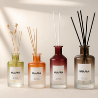 Bouteille diffuseur de parfum en verre cylindrique 150ml 200ml 250ml, emballage pour parfum