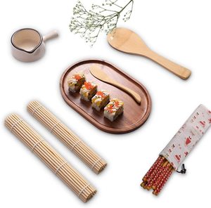 Máquina de rodillos para hacer <span class=keywords><strong>Sushi</strong></span> DIY de 10 piezas, alfombrilla de silicona para <span class=keywords><strong>Sushi</strong></span> y esparcidor de <span class=keywords><strong>Sushi</strong></span> para principiantes, herramientas de <span class=keywords><strong>Sushi</strong></span> caseras - Product Image 2