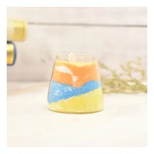 Kit pembuat lilin dengan lilin beraroma multiwarna untuk proyek swakriya aroma rumah dan kreatif