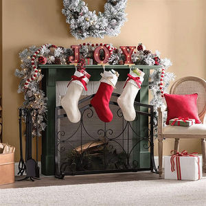 Écran de cheminée en métal robuste résistant à la <span class=keywords><strong>chaleur</strong></span>, motif moderne, accessoire de sécurité intérieur pour salon - Product Image 6