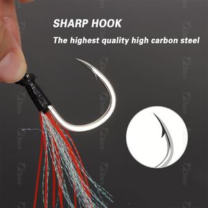 Anzuelos de Pesca de Acero con Alto Contenido de Carbono de Buena Calidad 1/0 2/0 3/0 4/0 5/0, Accesorios de Pesca de Agua Salada y Agua Dulce, Anzuelos de Pesca con Señuelo - Product Image 4